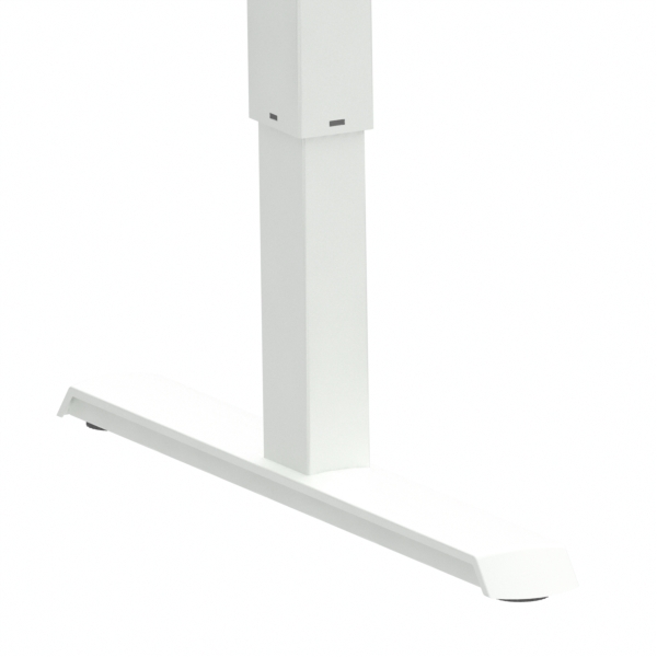 Elektrisch verstelbaar bureau | 120x80 cm | Walnoot met wit frame