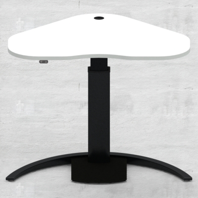 Elektrisch verstelbaar bureau | 117x90 cm | Wit met zwart frame